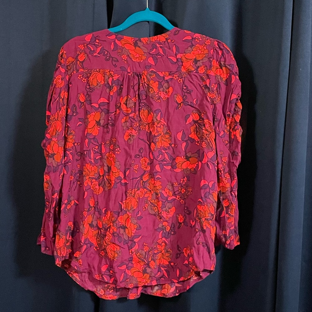 Anthropologie Maeve Jourdain Runa Floral Button Up Blouse - Picture 3 of 4